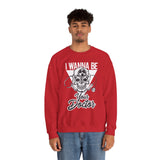 Doctor Skull Crewneck Sweatshirt — "I Wanna Be Your Doctor" Graphic
