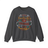 Creativity Is Intelligence Sweatshirt – Inspirational Graphic Crewneck