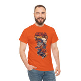 Halloween Skateboard Tee, Chills and Thrills Graphic T-Shirt, Unisex Cotton Shirt, Fall Fashion, Halloween Costume, Gift for Skaters