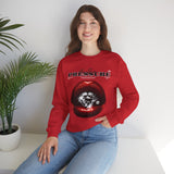 Crewneck Sweatshirt — 'Pressure' Red Lips Diamond Graphic