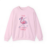 Single & Ready to Flamingle Sweatshirt - Cute Pink Flamingo Graphic