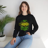 Get Hooked Unhook Stress Fishing Sweatshirt