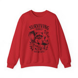 Surviving Purely Sweatshirt — Raccoon Coffin Goth Crewneck
