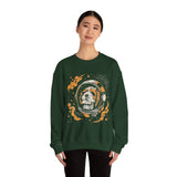 Astronaut Dog Crewneck Sweatshirt — Space Pup Helmet Graphic