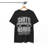 Skateboard Enthusiast Tee, Unisex Heavy Cotton Tee with Skateboard Design, Perfect for Skaters, Casual Wear, Gift for Skateboarding Lovers