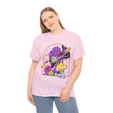Cosmic Wizard Tee, Celestial Art Shirt, Unisex Heavy Cotton Tee, Astrology Gift, Space Design Apparel, Unique Graphic T-Shirt
