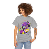 Cosmic Wizard Tee, Celestial Art Shirt, Unisex Heavy Cotton Tee, Astrology Gift, Space Design Apparel, Unique Graphic T-Shirt