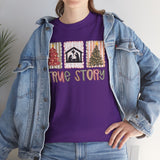 True Story Christmas Tee - Nativity & Festive Trees Holiday T-Shirt