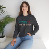 Crewneck Sweatshirt — "Stronger Than The Storm" Inspirational Heart Design