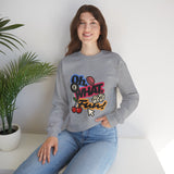 Oh What Fun! Graphic Crewneck Sweatshirt — Retro Casino & Game Night Design