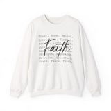 Faith Script Sweatshirt — Inspirational Christian Crewneck
