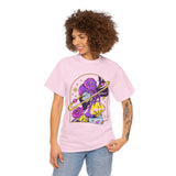 Cosmic Wizard Tee, Celestial Art Shirt, Unisex Heavy Cotton Tee, Astrology Gift, Space Design Apparel, Unique Graphic T-Shirt