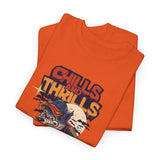 Halloween Skateboard Tee, Chills and Thrills Graphic T-Shirt, Unisex Cotton Shirt, Fall Fashion, Halloween Costume, Gift for Skaters