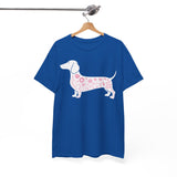 Dachshund Floral Silhouette Tee