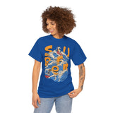 Surfer Wave Unisex Heavy Cotton Tee, Beach Vibes Shirt, Cool Gift for Surfers, Summer Style, Ocean Lover Tee, Fun Casual Wear