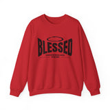 Blessed Crewneck Sweatshirt – Minimal Halo Graphic, Casual Faith Apparel