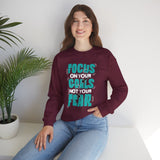 Motivational Crewneck Sweatshirt – "Focus On Your Goals Not Your Fear"