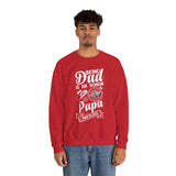 Crewneck Sweatshirt with Minimal Hand Illustration — Subtle Vintage Palm Graphic
