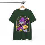 Cosmic Wizard Tee, Celestial Art Shirt, Unisex Heavy Cotton Tee, Astrology Gift, Space Design Apparel, Unique Graphic T-Shirt