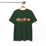 Amen Heart T‑Shirt — Faith Graphic Tee with Script "Amen" and Heart