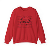 Faith Script Sweatshirt — Inspirational Christian Crewneck