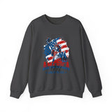 Sweatshirt - "America 1776 Land of the Free" Patriotic Statue of Liberty Crewneck
