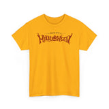 Happy Halloween Unisex Heavy Cotton Tee, Spooky Shirt, Fall Fashion, Pumpkin Tee, Halloween Costume, Gift for Halloween Lovers