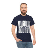 Hustle and Believe Tee - Motivational Unisex Cotton T-Shirt, Gift for Entrepreneurs, Inspirational Apparel, Everyday Wear, Fitness Top