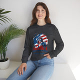 Sweatshirt - "America 1776 Land of the Free" Patriotic Statue of Liberty Crewneck