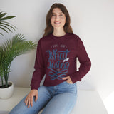 Crewneck Sweatshirt - "You Are What You Listen To" Music Quote Graphic