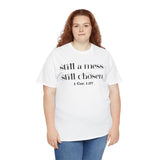 Faith-Inspired Unisex Heavy Cotton Tee, Inspirational Quote Shirt, Christian Apparel, Gift for Believers, Everyday Wear, Bible Verse Tee
