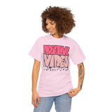 Positive Vibes Unisex Heavy Cotton Tee | Graphic Shirt for Casual Wear, Gift, Summer Styles, Affirmation Apparel