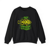 Get Hooked Unhook Stress Fishing Sweatshirt