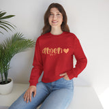 Amen Heart Crewneck Sweatshirt — Faith-Inspired Cozy Pullover