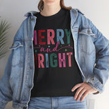 Merry and Bright Christmas Tee — Festive Holiday Graphic Shirt