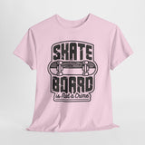 Skateboard Enthusiast Tee, Unisex Heavy Cotton Tee with Skateboard Design, Perfect for Skaters, Casual Wear, Gift for Skateboarding Lovers