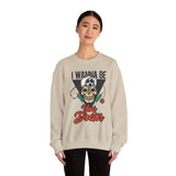 Doctor Skull Sweatshirt — "I Wanna Be Your Doctor" Medical Graphic Crewneck