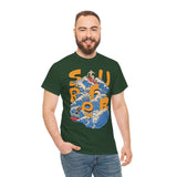 Surfer Wave Unisex Heavy Cotton Tee, Beach Vibes Shirt, Cool Gift for Surfers, Summer Style, Ocean Lover Tee, Fun Casual Wear