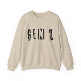 Gen Z Graphic Sweatshirt — Distressed Urban Crewneck