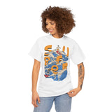 Surfer Wave Unisex Heavy Cotton Tee, Beach Vibes Shirt, Cool Gift for Surfers, Summer Style, Ocean Lover Tee, Fun Casual Wear