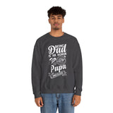 Crewneck Sweatshirt with Minimal Hand Illustration — Subtle Vintage Palm Graphic