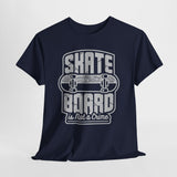Skateboard Enthusiast Tee, Unisex Heavy Cotton Tee with Skateboard Design, Perfect for Skaters, Casual Wear, Gift for Skateboarding Lovers