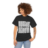 Hustle and Believe Tee - Motivational Unisex Cotton T-Shirt, Gift for Entrepreneurs, Inspirational Apparel, Everyday Wear, Fitness Top