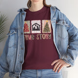 True Story Christmas Tee - Nativity & Festive Trees Holiday T-Shirt