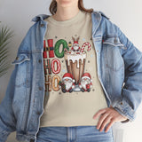 Christmas Ho Ho Ho Hot Cocoa Tee — Cute Gnome Holiday T-Shirt
