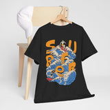 Surfer Wave Unisex Heavy Cotton Tee, Beach Vibes Shirt, Cool Gift for Surfers, Summer Style, Ocean Lover Tee, Fun Casual Wear