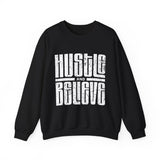 Hustle and Believe Sweatshirt for Dreamers, Cozy Crewneck, Motivational Apparel, Unisex Gift for Entrepreneurs, Trending Fashion