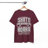 Skateboard Enthusiast Tee, Unisex Heavy Cotton Tee with Skateboard Design, Perfect for Skaters, Casual Wear, Gift for Skateboarding Lovers