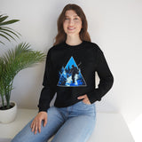 Ski Silhouette Crewneck Sweatshirt — Blue Mountain Snowboard Graphic