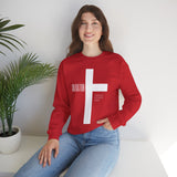 Inspirational Faith Sweatshirt, Jesus Loves You Crewneck, Christian Apparel, Religious Gift, Spiritual Comfort Wear, Casual Unisex Sweater